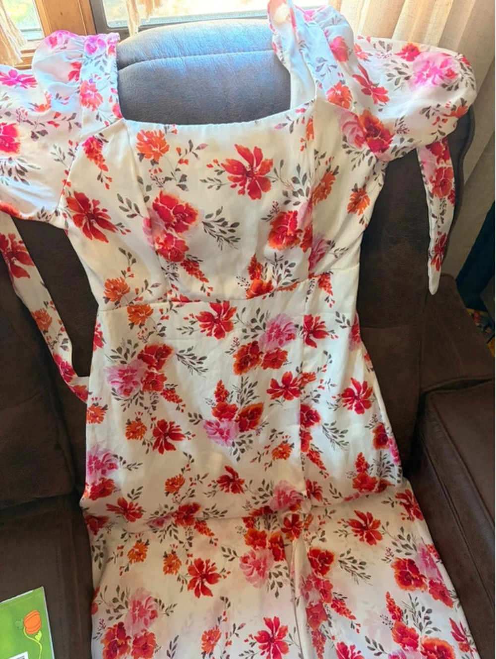 Beautiful floral long dress size large